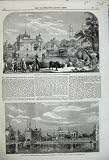 1858 SIKH TEMPLE UMRITZIR SACRED TANK MARBLE CAUSEWAY