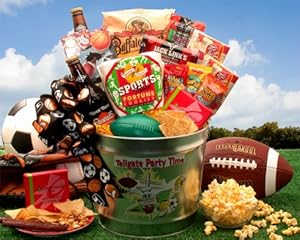 Tailgate And Celebrate Sports Party Time Gift Basket - A Great Gift For Dad!: Amazon.com: Grocery & Gourmet Food
