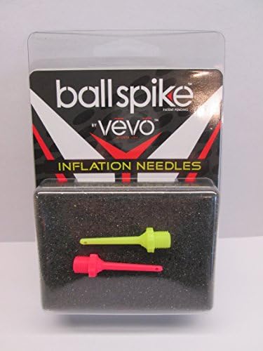 2 Pack Multi Color Vevo Sports Ball Spike Inflation Needle Durable Flexible Bendable Inflation Needle - 2 Pack Multi Color Neon - Inflates Sports Balls Soccer Balls Basketballs Footballs Playground Gym and Any Inflatable Requiring an Inflation Needle (MC Pink / Yellow)
