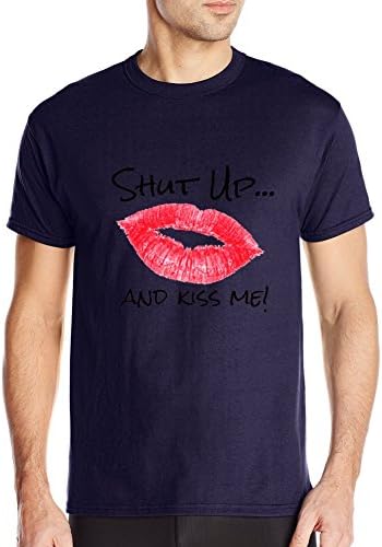 Short-Sleeve Hayama shut up and kiss me Navy Men'sT-shirt