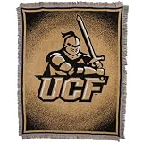 NCAA UCF Knights 48 x 60 Gold Focus Jacquard Woven Blanket Throw