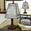 14" Art-Glass Table Lamp-N Carolina