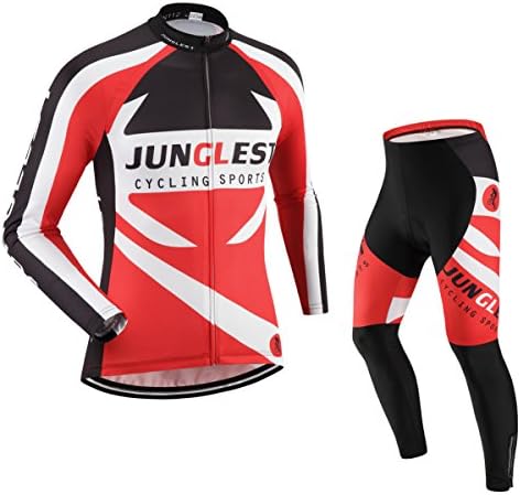 (General pad)(Type:Set(Fleece) size:S) vest Sleeve breathable Men perspiration Jersey New Cycling windbreaker Jerseys Long performance For