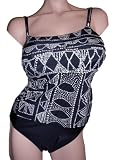 Gottex Black and Cream Tankini Swimsuit