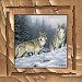 Wolf Pair Impressions Coaster - Style IMPRM4