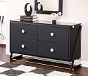 Furniture online: Kids Drawer Dresser with Sheen Top in Textured Black Finish