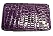 Flat Wallet Assorted Colors Choose Color Eowal: Purple