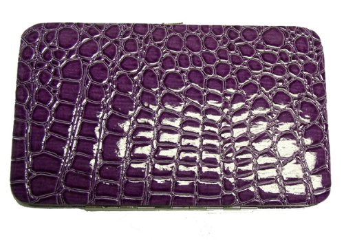 Flat Wallet Assorted Colors Choose Color Eowal: Purple
