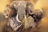 African Wildlife Jigsaw Puzzle: Majestic Big Five