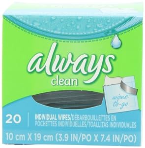 Always Lightly Scented Wipes-To-Go 20 Count (Pack of 4)