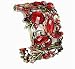 Antique Goldtone Red Crystal Butterfly Bangle Bracelet Fashion Jewelry Antique Goldtone Red Crystal Butterfly Bangle Bracelet Fashion Jewelry