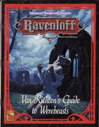 Cover image : Van Richten's Guide to Werebeasts (Advanced Dungeons &  Dragons, 2nd Edition)