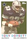 2008 Topps Turn Back the Clock #16 Tony Dorsett - Dallas Cowboys (Hall of Famer) (Football Cards) Mint Condition - In Protective Display Case!