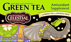 Celestial Seasonings Green Tea, Antioxidant, 20-Count Tea Bags (Pack of 6)