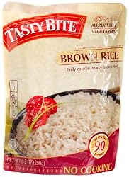 Tasty Bite Brown Rice, Heat & Eat, 8.8-Ounce Pouches (Pack of 12)