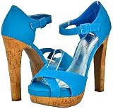 Ann Michelle Lust-02 Turquoise Women Platform Sandals