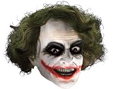 Batman The Dark Night Rubies Costume #4492 The Joker 3/4 Mask With Hair Child Size