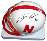 Jared Crick Autographed Nebraska Cornhuskers Mini Helmet W/PROOF, Picture of Jared Signing For Us, Go Big Red