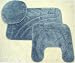Related Sundance 3 Piece Slate Blue Plush Bathroom Rug Set By Mohawk Image