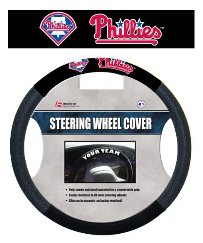 Philadelphia Phillies Poly-suede Steering Wheel Cover
