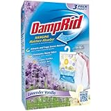 DampRid FG83LV Hanging Moisture Absorber Lavender Vanilla, 3-Pack