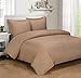 Royal Hotel Bedding 100% Cool Duvet Covers, Viscose Made from Bamboo, Duvet Cover Set with Corner Ties and Button Closer, King/Cal King Size Taupe