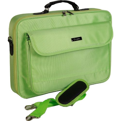 17 inch Neon Green Notebook Laptop Shoulder Messenger Bag Carry on Briefcase
