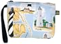 Outer Banks Lighthouses Makeup Pouch-Travel Clutch - Coin Purse Wristlet Lighthouse Make up Cosmetic Beauty Bag Best Unique Small Gifts for Women Woman Ladies Girls or College Students