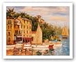 San Miguel Harbor by Enrique Bolo 16"x12" Art Print Poster