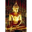 (24x36) Buddha (Gold, Seated) Art Poster Print