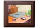 Brown Crocodile Embossed Leather 8x10 Photo Frame
