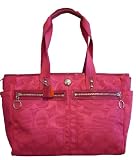 Coach Signature Pink Fuchsia Large Nylon Tote Beach Diaper Bag 14874