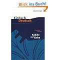 EinFach Deutsch Textausgaben: Friedrich Schiller: Kabale und Liebe: Ein b�rgerliches Trauerspiel. Gymnasiale Oberstufe