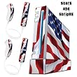 Nintendo Wii Console Skin with "E" Shock impact protection - US Flag