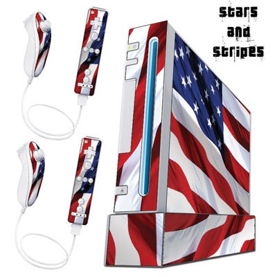 Nintendo Wii Console Skin - US Flag