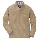 (エディー・バウアー) Eddie Bauer コットンリブジップモックセーター