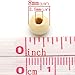 PEPPERLONELY Brand 500PC Natural Color Round Wood Spacer Beads 7mm Dia.(1/4 Inch) - 8mm Dia.(3/8 Inch)
