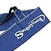 Sougayilang Folding Portable Waterproof Double-layer Blue Fishing Rod Carrier Canvas Fishing Pole Tools Storage Bag Case Fishing Gear Organizer(160*15cm/63*5.9in)