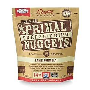 Primal Pet Foods Freeze-Dried Canine Lamb Formula 14 oz, FREE treat with purchase a $9.99 value!