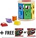 Shape Sorting Drum Classic Toy + FREE Melissa & Doug Scratch Art Mini-Pad Bundle [90414]