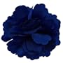 Ange Out Of The City - Broche Pince � Cheveux Bibi mariage soir�e c�r�monie - Fleur Bleu nuit bleu fonc� satin