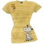 Peanuts - Music Sheet Ladies T-Shirt