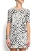 Mango Women's Grafic Printed Dress, Xs, Black