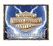 Harley-Davidson&reg; Motorcycles Lightning Logo Throw Blanket
