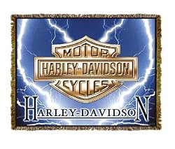 Harley-Davidson&reg; Motorcycles Lightning Logo Throw Blanket