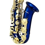 Cecilio Blue Lacquer w/ Gold Accents Alto Saxophone w/ Carrying Case and Accessories Cecilio Blue Lacquer w/ Gold Accents Alto Saxophone w/ Carrying Case and Accessories