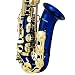 Cecilio Blue Lacquer w/ Gold Accents Alto Saxophone w/ Carrying Case and Accessories