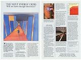 1984 Energy Crisis Awareness Jean-Michel Folon art 2-Page Print Ad