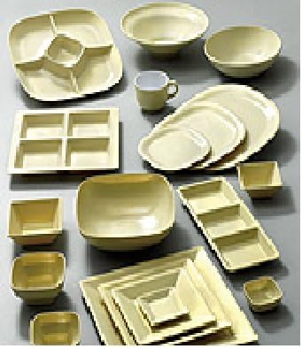 (Pack of 6) Ivory 16 oz. Round Square Melamine Soup / Cereal Bowl Break-Resistant *NSF Approved*