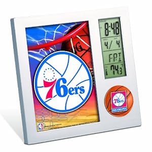 NBA Philadelphia 76ers Digital Desk Clock